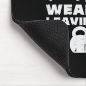 Pain Is Weakness Leaving Your Body Gym Workout Men Mousepad (Ecke)