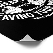 Pain Is Weakness Leaving Your Body Gym Workout Men Poster (Ecke)