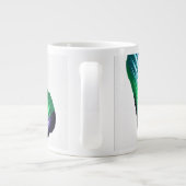 Pain Remover 1 Purple Green Abstract Drink Mug Jumbo-Tasse (Rückseite)