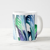 Pain Remover 1 Purple Green Abstract Drink Mug Jumbo-Tasse (Vorderseite Rechts)