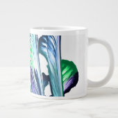 Pain Remover 1 Purple Green Abstract Drink Mug Jumbo-Tasse (Rechts)