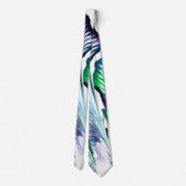 Pain Remover 1 Purple Green Flower Abstract Tie Krawatte (Rückseite)