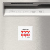 Pain Scale Chart Design für den sonnigen Valentins Magnet (In Situ (Geschirrspüler))