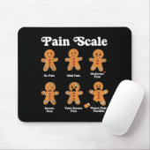 Pain Scale Funny Gingerbread Christmas Nurse Pain  Mousepad (Mit Mouse)