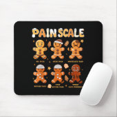 Pain Scale Funny Gingerbread Man Christmas Nurse H Mousepad (Mit Mouse)