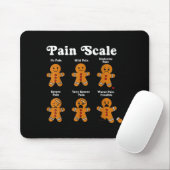 Pain Scale Funny Gingerbread Man Christmas Nurse H Mousepad (Mit Mouse)