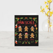 Pain Scale Gingerbread Essment Rn Er Nurse Christm Karte (Gelbe Blume)