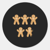Pain Scale Gingerbread, Funny Gingerbread Christma Runder Aufkleber (Vorderseite)