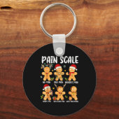 Pain Scale Gingerbread Trauma Nurse Christmas Nurs Schlüsselanhänger (Vorderseite)