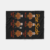 Pain Scale Nurse Turkey Thanksgiving Trauma Funny  Fleecedecke (Vorderseite (Horizontal))