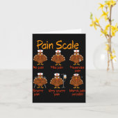 Pain Scale Nurse Turkey Thanksgiving Trauma Funny Karte (Gelbe Blume)