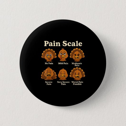 Pain Scale Pumpkin Pain Essment Trauma Nurse Hallo Button (Vorderseite)