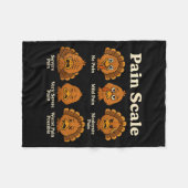 Pain Scale Pumpkin Pain Essment Trauma Nurse Hallo Fleecedecke (Vorderseite (Horizontal))