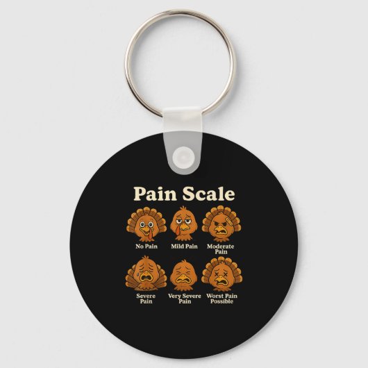 Pain Scale Pumpkin Pain Essment Trauma Nurse Hallo Schlüsselanhänger (Vorderseite)