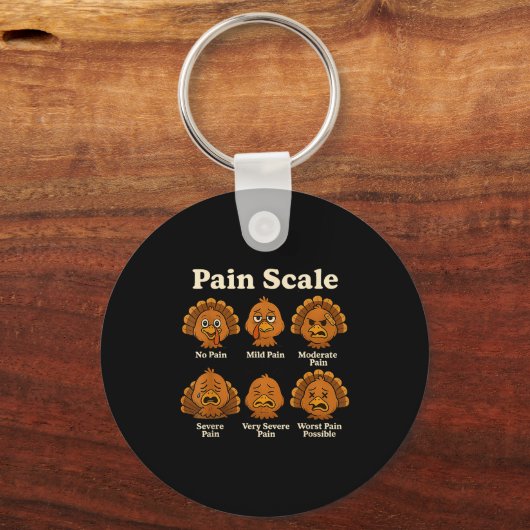 Pain Scale Pumpkin Pain Essment Trauma Nurse Hallo Schlüsselanhänger (Vorderseite)