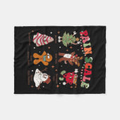 Pain Scale Retro Christmas Nurse Triage And Pain E Fleecedecke (Vorderseite (Horizontal))