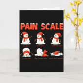 Pain Scale Snowman Funny Nurse Christmas Icu Nurse Karte (Gelbe Blume)