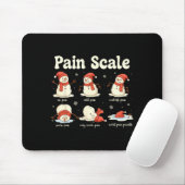 Pain Scale Snowman Funny Nurse Christmas Icu Nurse Mousepad (Mit Mouse)