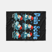 Pain Scale Snowman Healthcare Worker Pain Essment Fleecedecke (Vorderseite (Horizontal))