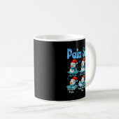 Pain Scale Snowman Healthcare Worker Pain Essment Kaffeetasse (VorderseiteRechts)
