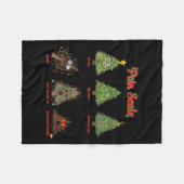 Pain Scale Snowman Nurse Christmas Tree Snow Pajam Fleecedecke (Vorderseite (Horizontal))