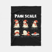 Pain Scale Snowman Nurse Christmas Xmas Snow Pajam Fleecedecke (Vorderseite)