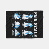 Pain Scale Snowman Nurse Christmas Xmas Snow Pajam Fleecedecke (Vorderseite (Horizontal))