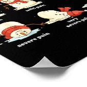 Pain Scale Snowman Nurse Christmas Xmas Snow Pajam Poster (Ecke)