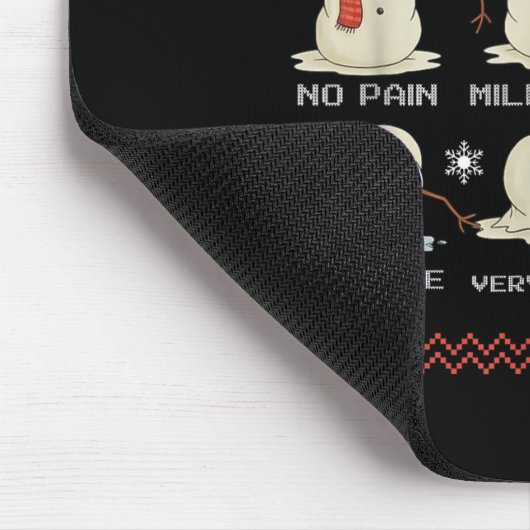Pain Scale Snowman Pain Essment Trauma Nurse Ugly Mousepad (Ecke)