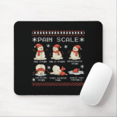 Pain Scale Snowman Pain Essment Trauma Nurse Ugly Mousepad (Mit Mouse)