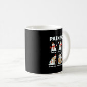Pain Scale Snowman Xmas Funny Nurse Christmas Icu Kaffeetasse (VorderseiteRechts)