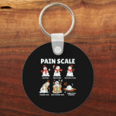 Pain Scale Snowman Xmas Funny Nurse Christmas Icu Schlüsselanhänger (Vorderseite)