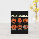 Pain Scale Soky Pumpkin Fall Halloween Trauma Nurs Karte (Gelbe Blume)
