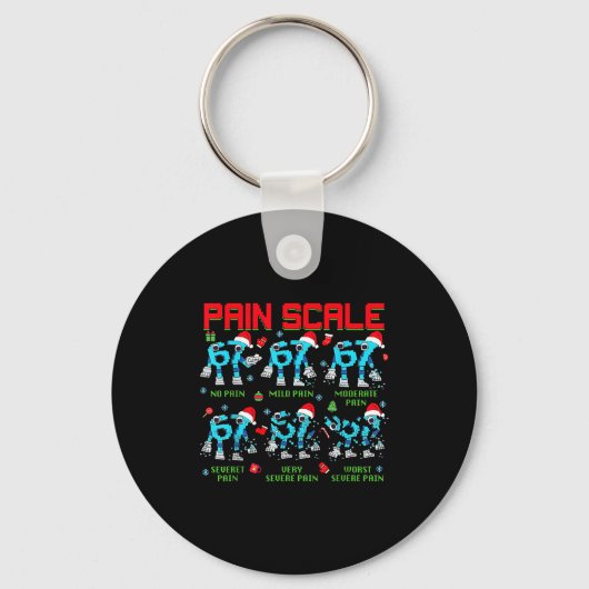 Pain Scale Steal A Six Seven Brainrot Italian Funn Schlüsselanhänger (Vorderseite)