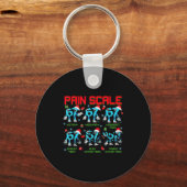 Pain Scale Steal A Six Seven Brainrot Italian Funn Schlüsselanhänger (Vorderseite)
