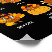 Pain Scale Turkey Pain Essment Trauma Nurse Thanks Poster (Ecke)