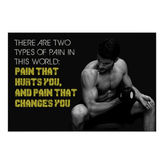 Pain That Changes You Motivational Poster (Vorderseite)