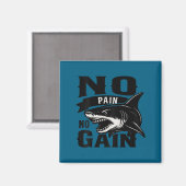 Pain Today Wer Tomorrow Motivational Gym Insration Magnet (Vorderseite/Rückseite)