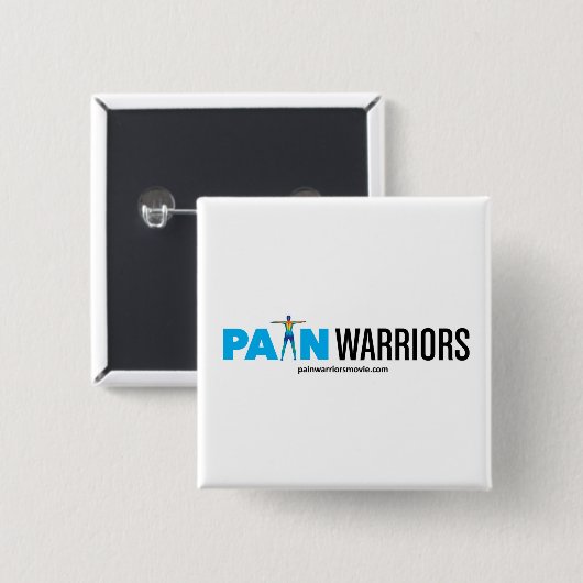 Pain Warriors Film Button (Vorne & Hinten)
