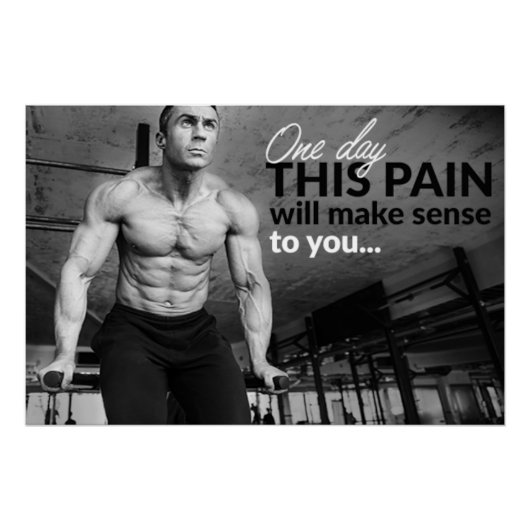 Pain Will Make Sense Motivational Poster (Vorderseite)