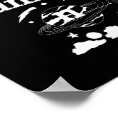 Pain wird zum Badminton-Racket-Shuttle-Sport Poster (Ecke)