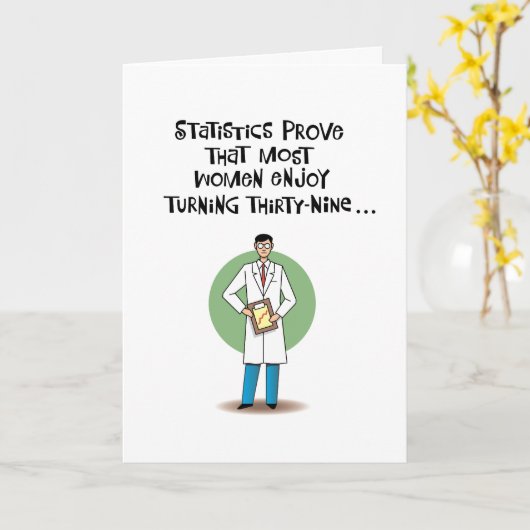 Painful Funny 39. Geburtstag Karte (Gelbe Blume)