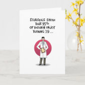 Painful Funny 39. Geburtstagskarte Karte (Gelbe Blume)