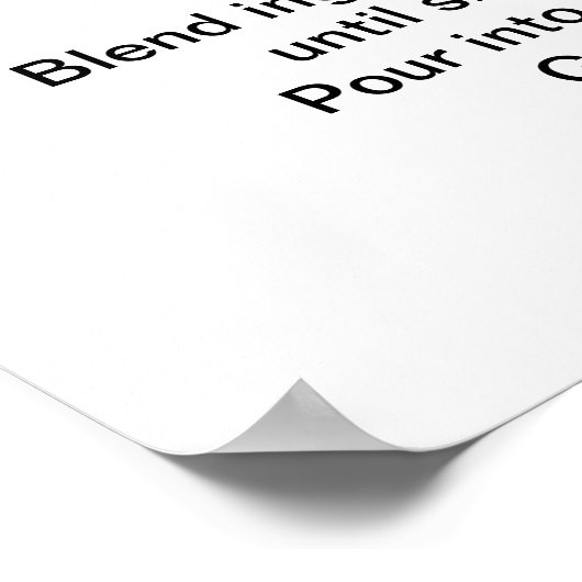 PAINKILLER Cocktail Rezept Art 16 "x20" Poster (Ecke)