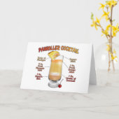 PAINKILLER Cocktail Rezeption Karte (Gelbe Blume)