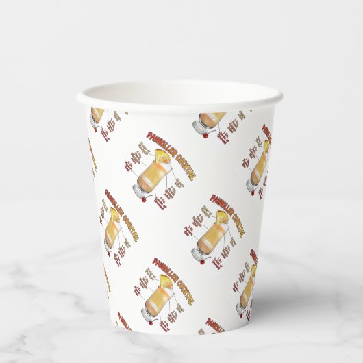 PAINKILLER Cocktail Rezeption   Pappbecher (Vorderseite)