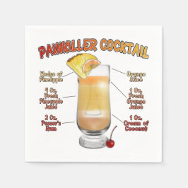 PAINKILLER Cocktail Rezeption Serviette