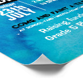 Paint a tile fundraiser PTA PTO Poster (Ecke)