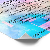 Paint a tile fundraiser PTA PTO Poster (Ecke)