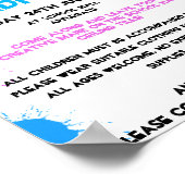 Paint a tile fundraiser PTA PTO Poster (Ecke)